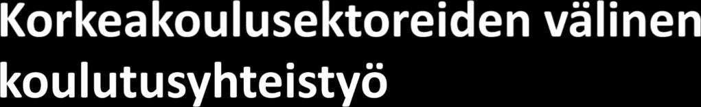 Tutkintojen välillä pyritään tunnistamaan niitä yhdistävät osaamistarpeet ja - tavoitteet, joiden pohjalta yhteistyötä suunnitellaan ja toteutetaan.