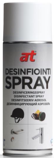 7110 AT Desinfiointispray Kvattipohjainen alkoholiperustainen spray.