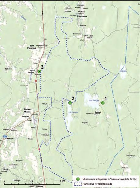 METSÄLÄN TUULIVOIMAPUISTOALUEEN LINNUSTOSELVITYS 6 Kuva 4.