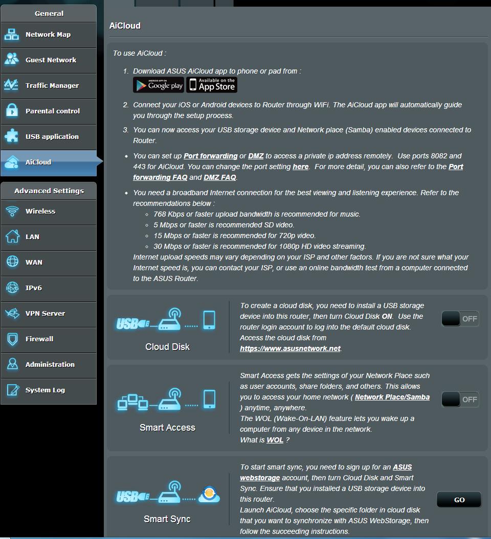 3.6 AiCloudin käyttö AiCloud on pilvipalvelusovellus, joka mahdollistaa tiedostojen tallentamisen, synkronoinnin, jakamisen ja käytön. AiCloud-sovelluksen käyttö: 1.