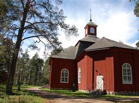 alueen nimi: Pudasjärven kirkkomaisema - kirkko (RKY 2009) pääas. pääas. kylä/k.