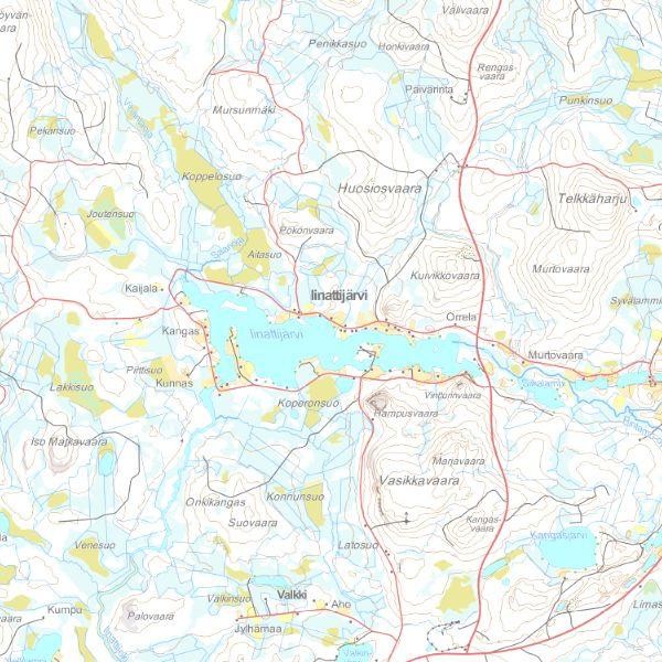 sisältämät kohteet: Iinattiniemi Kangas Kujala Uusiniemelä Iinattijärvi on Pudasjärven kaupungin keskiosissa