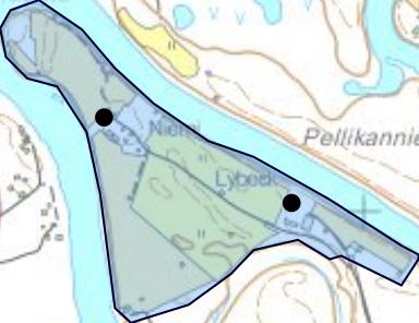 Nykyinen Niemen tila on vanhin asuinpaikka. 1900-luvun alussa niemelle tuli toinen tila, Lybeck.