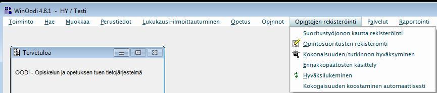 Jos opiskelijalle ei jää voimassaolevia opinto-oikeuksia, niin jätä Status-välilehden esisijaisuustiedon päättymispäivämäärä ennalleen 21122112. HUOM!