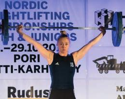 Sarjassa 75 kiloa Noora Karjalainen (60+77=137 kg) toi Suomen alle 17-vuotiaille naisnostajille toisen mestaruuden.