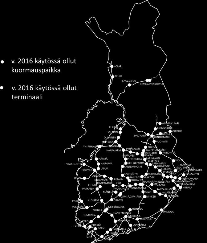 luokiteltu terminaaliksi. Kuormausmäärä noin 9,7 milj. m 3 (n. 8,2 milj.