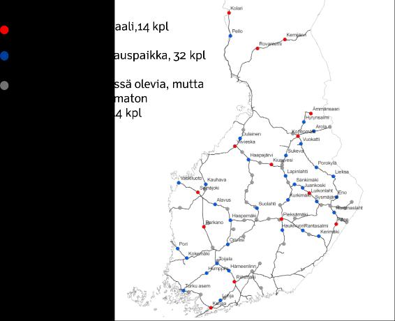 LÄHTÖTILANNE: Rataverkon raakapuukuormauspaikkojen ja terminaalien tavoitetila (2011 käynnistyneen työn pohjalta) Yhteinen näkemys raakapuun