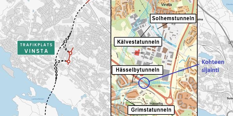 36 5. Esimerkkikohde 2 Tunnelin katon suihkuinjektointi 5.