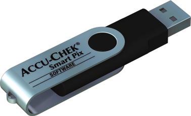 Accu-Chek Smart Pix -laite saa virtansa tämän liitännän kautta eikä siksi tarvitse paristoja tai virtajohtoa.