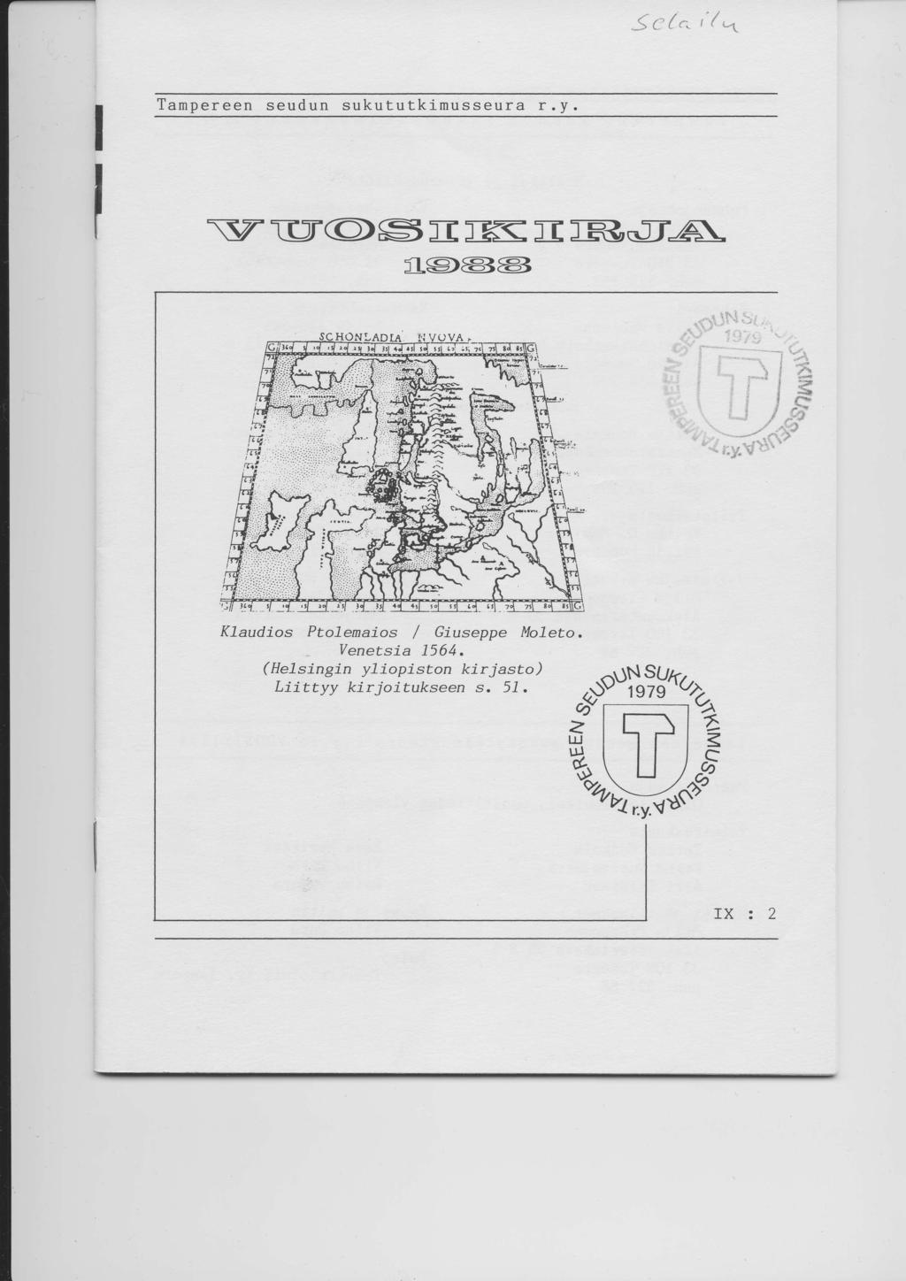 Tampereen seudun sukututklmusseura r. y.