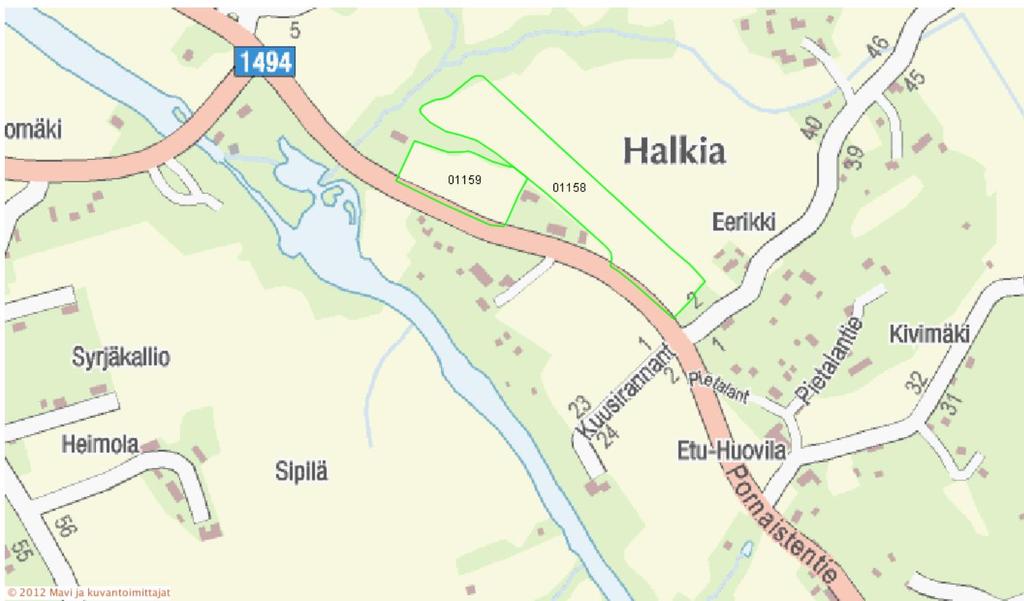 01159-83 1,07 ha Lohkoilla on