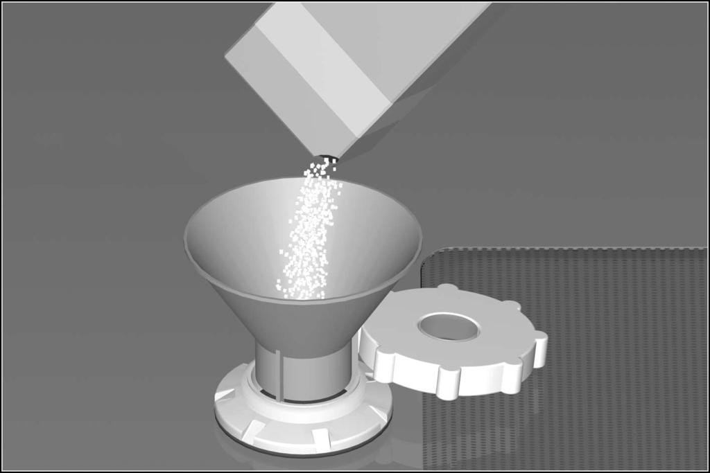 Erikoissuolan täyttö Lisää suolaa aina ennen koneen käynnistämistä. Näin mahdollisesti koneen pohjalle valunut suolaliuos huuhtoutuu heti pesuveden mukana pois koneesta ja vältytään korroosiolta.