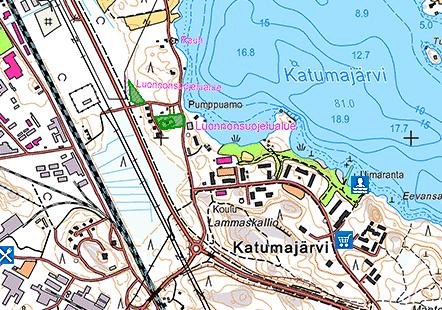 Multamaata on myös Katistentien länsipuolisella alueella, jossa on luonnontilansa menettänyttä lehtoa ja ilmeisesti myös entistä peltomaata. Alueella ei ole vesistöjä.