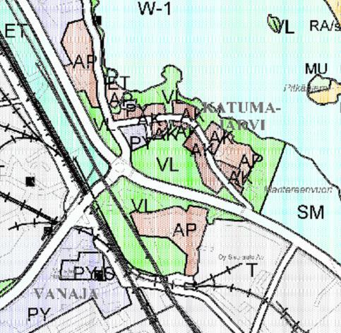 autopaikkojen korttelialueeseen (LPA). Kuva 7. Ote voimassa olevasta Kanta- Hämeen maakuntakaavasta.