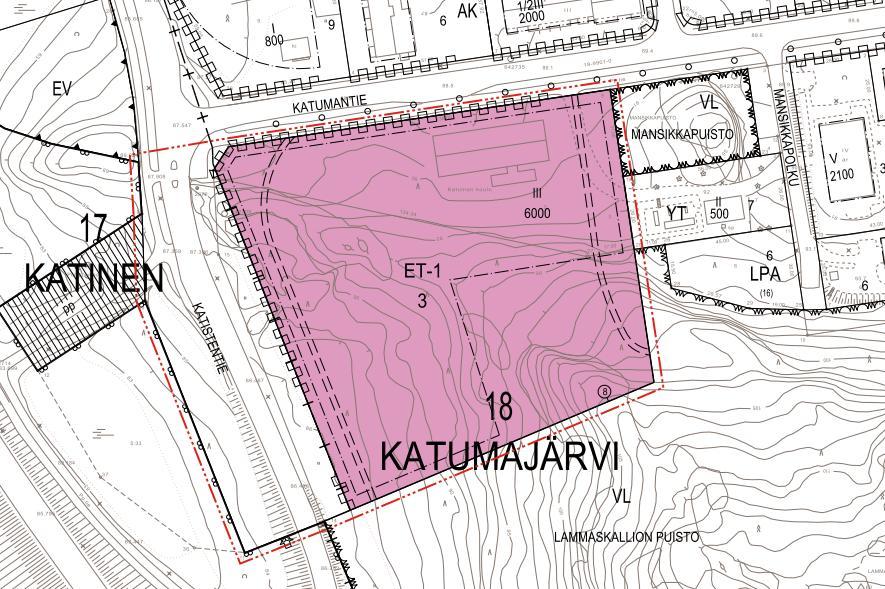 5 ASEMAKAAVAN SISÄLTÖ JA VAIKUTUKSET 5.1 Asemakaavan kuvaus Asemakaavalla muodostuu 18. kaupunginosassa kortteli 3 ja 17. kaupunginosassa katualuetta.