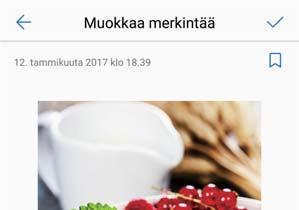 Kalenteri ja Notepad Sulje muistiinpano Tallenna muistiinpano Lisää tunniste Muokkaa muistiinpanoa Lisää tehtävä Muokkaa tekstiä Lisää kuva Ota valokuva 3 Tallenna muistiinpano koskettamalla.