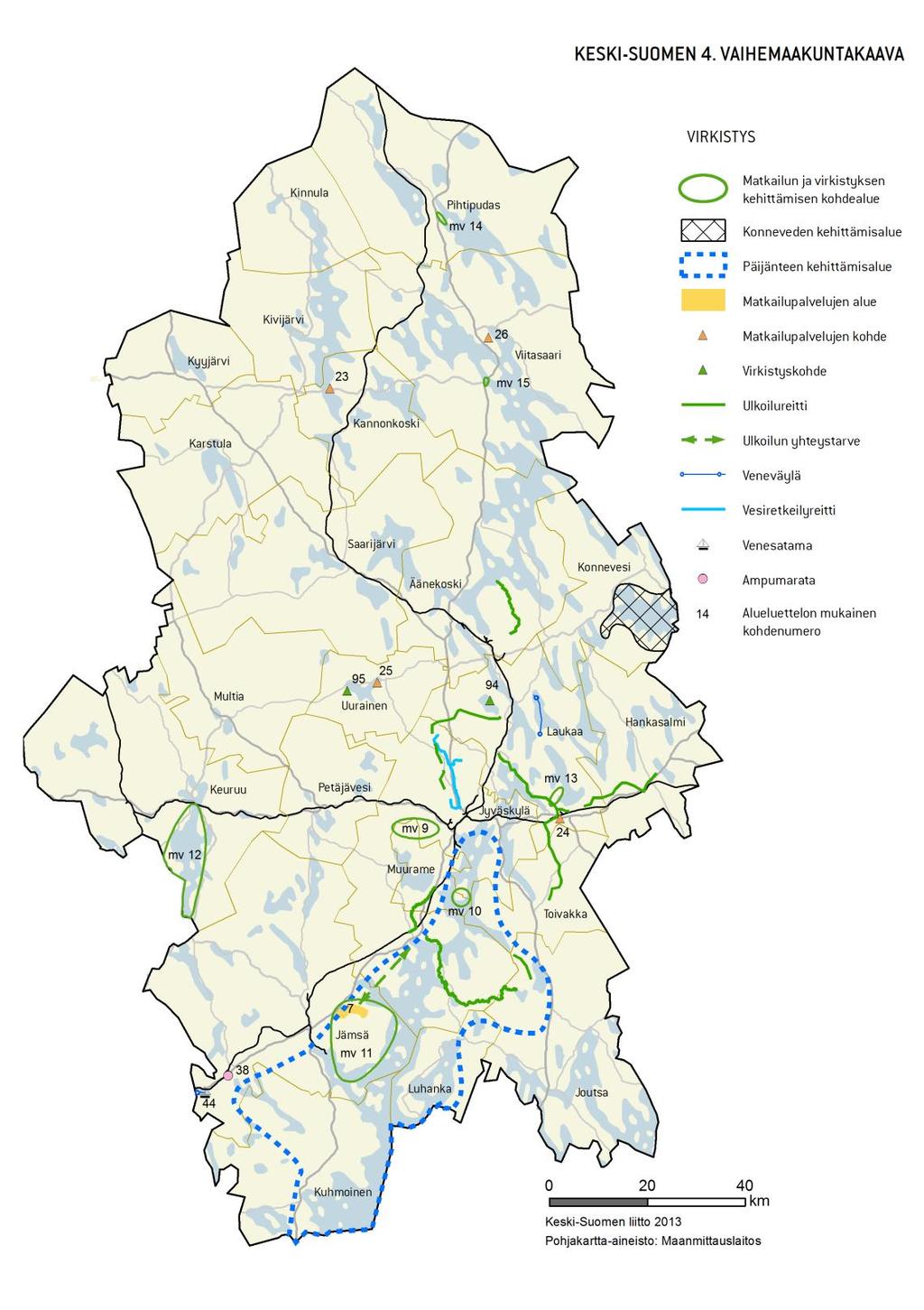 26 perintöarvoja, joita voidaan hyödyntää kestävällä tavalla paikallisen elinkeinoelämän, matkailun ja virkistyskäytön tarpeisiin.