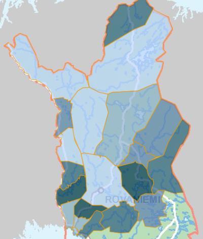 2 Taustatietoihin liittyviä löydöksiä 2012 2023 Väestöllisen huoltosuhteen muutos (ei-työikäisten ja