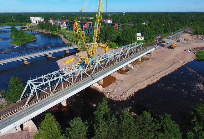 11 Kalajoen ratasillat Toinen vaativa siltakohde oli Kalajoen ratasilta Ylivieskassa.