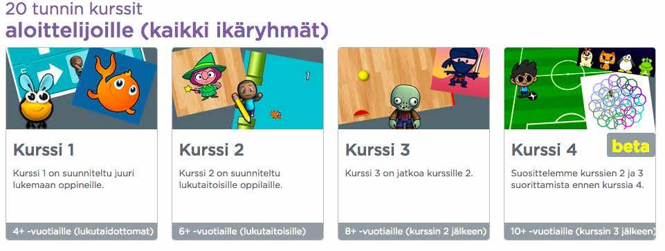 7. tunti Koodaa 1 25 oikealla olevasta Näytä koodi -painikkeesta tai tehtävän onnistumisesta kertovan kuvakkeen Näytä koodi-painikkeesta näkee tehdyn koodin