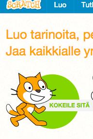 19. ja 20. tunti Ohjelmoi matikkapeli Scratchilla 58 Ohjelmoi matikkapeli Scratchilla paina Liity Scratchiin -painiketta. täytyy keksiä käyttäjänimi ja salasana.