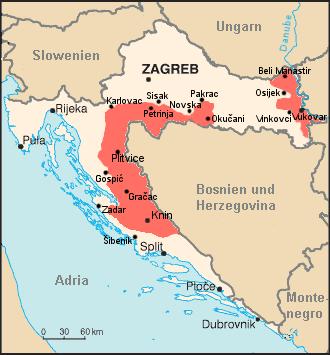 15 etninen rakenne. Itä-Sirmium, Vojvodinan eteläisin osa, jaettiin Kroatian ja Serbian kesken vuonna 1945. (Klemenčić ja Schofield 2001:3-5.