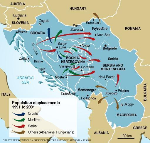 85 odotti kesällä 1996 paluuta kotiin Itä-Slavonian alueelle (HR1), ja toisaalta lähes 200000 serbiä lähti pakoon Kroatian väkivaltaisia operaatioita vuonna 1995 (Koska 2008).