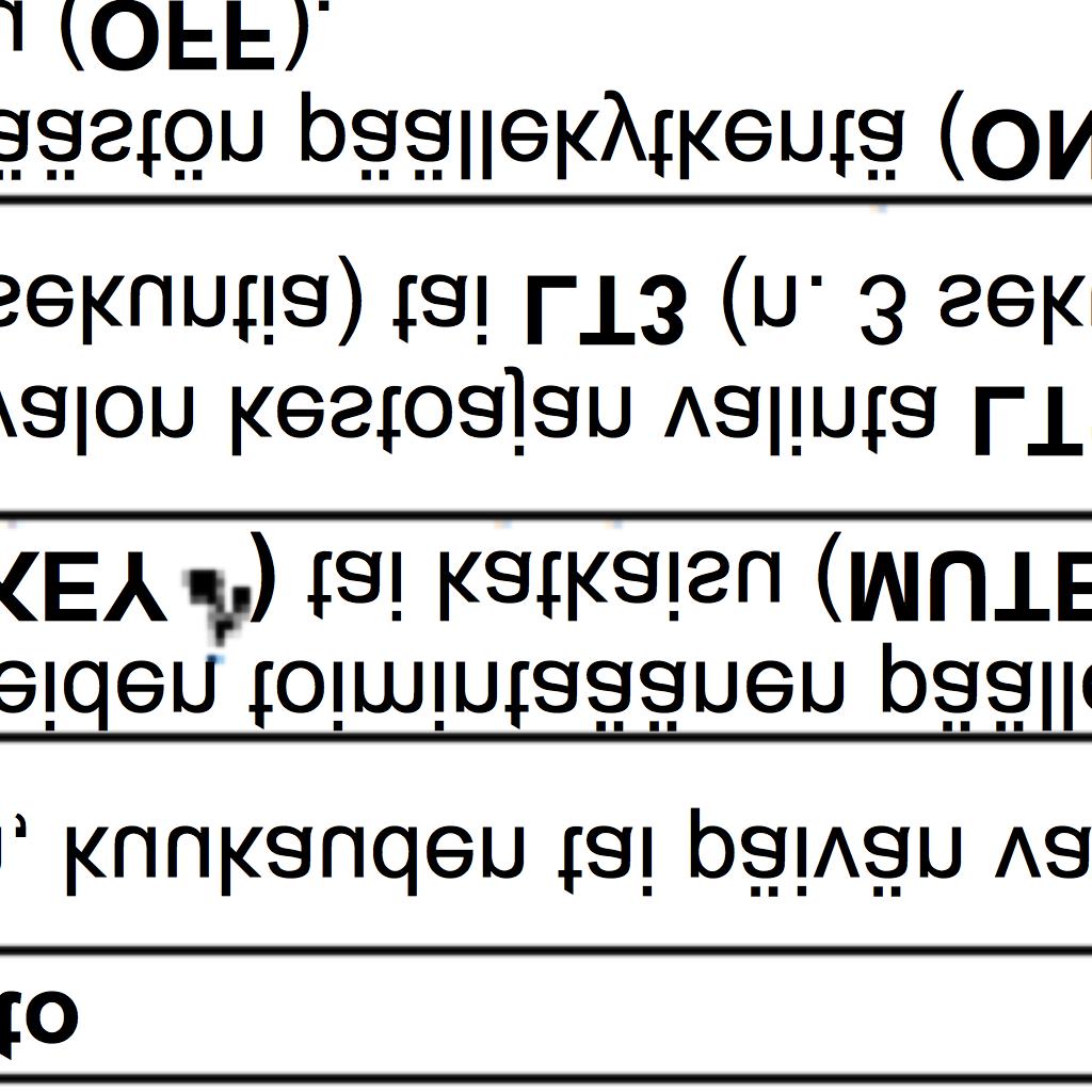 Paina D (itä) ja B (länsi). Auto DST (AUTO), kesäajan (ON) ja Paina D. talviajan (OFF) vaihtaminen. 12-tuntisen (12H) ja 24-tuntisen (24H) Paina D. aikanäytön vaihtaminen. Sekuntien nollaaminen 00.