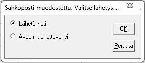 Joten jos sähköpostitilisi salasana vaihtuu, tulee salasana päivittää myös sähköposti- /tekstiviestiasetuksiin.