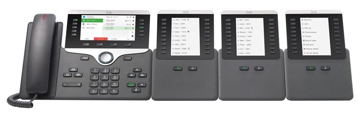 Cisco IP Phone 8800 näppäinlaajennus Lisälaitteet Taulukko 9:Näppäinlaajennuksen tuki Cisco IP Phone malli Cisco IP -puhelimet 8851 ja 8851NR Cisco IP -puhelin 8861 Cisco IP -puhelimet 8865 ja 8865NR