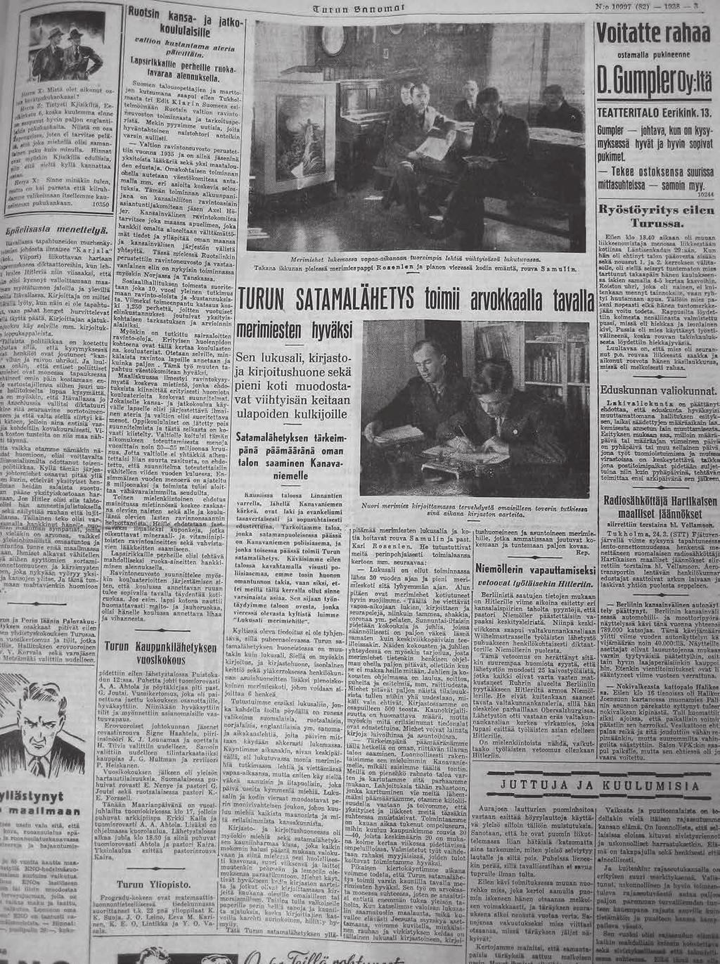 25.3.1938 oli Turun Sanomissa