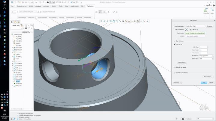 datumiinasti Create mill surface for hole