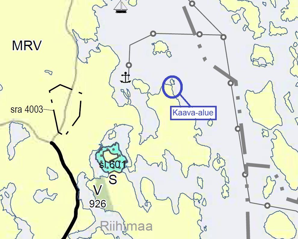 Nosto Consulting Oy 8 (18) Kaava-alueen sijainti maakuntakaavassa: Lähde: Maakuntakaavakartta Suunnittelualue on
