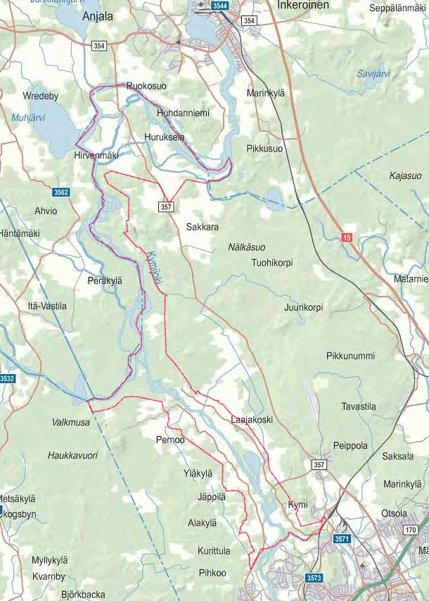 Kota, Kymijoen pohjoisosan osayleisaava 3(10) Rantaraentamisen mitoitus