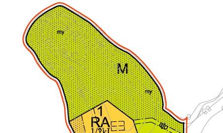 Korttelialueet Asemakaavassa on osoitettu 1 uusi lomarakennusten rakennuspaikka (kortteli 1, RA), 1 olemassa oleva lomarakennusten rakennuspaikka (kortteli 2, RA) ja maa- ja metsätalousaluetta (M).