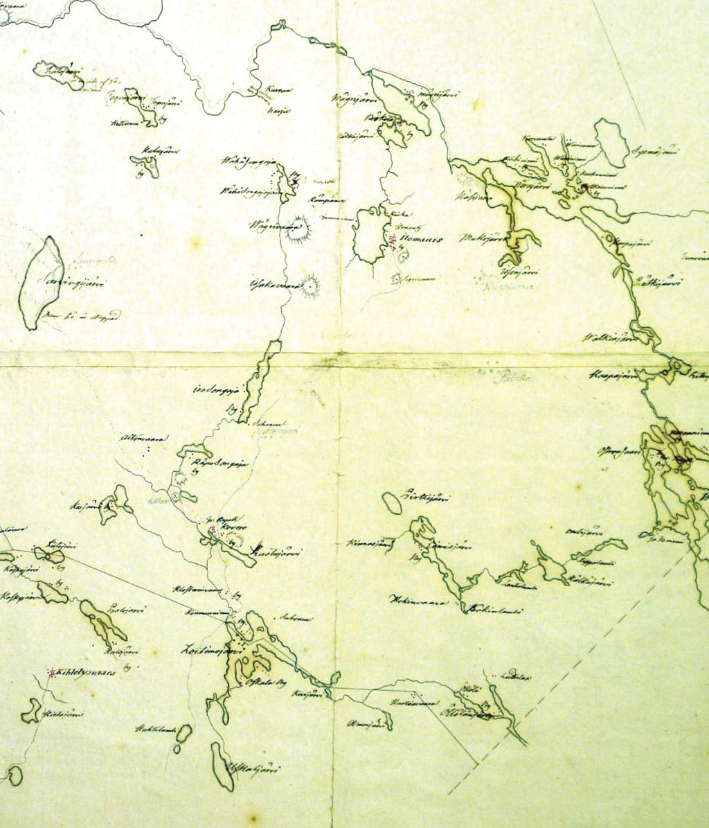 Ilomantsin pitäjäkartta vuosilta 1745/1746 osoittaa Koveron keskeisen aseman Pohjois-Karjalan tieverkossa Koverossa tie Tohmajärveltä Sarvingin kylän kautta kohti Kaltimoa ja Enoa haarautuu
