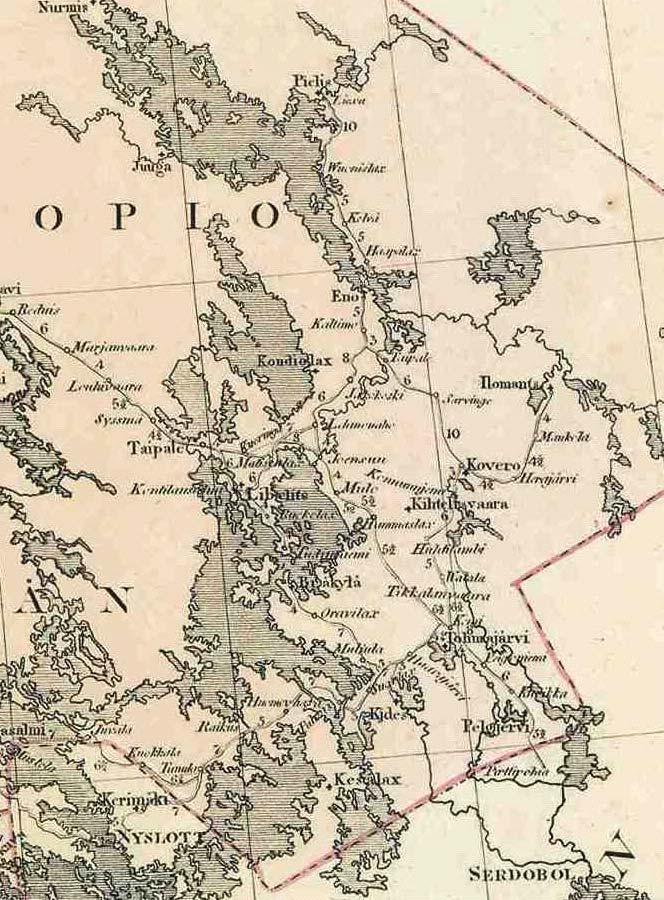 134 Tohmajärvi-Ilomantsi -tien rakentaminen Suomen sodassa 1808 1809 Pohjois-Karjalan tiet muiden Suomen teiden tavoin joutuivat kovalle kuormitukselle Sota liittyi laajemmin Euroopan uudelleen