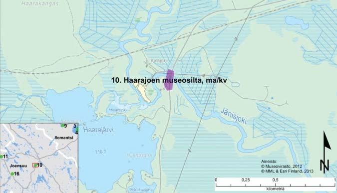 2 Alueen nykytilan kuvaus 21 Maankäytön nykytila 211 Kaavatilanne Maakuntakaava Haarajoen silta sijoittuu Pohjois-Karjalan 4 vaihemaakuntakaavan alueelle Ympäristöministeriö on vahvistanut