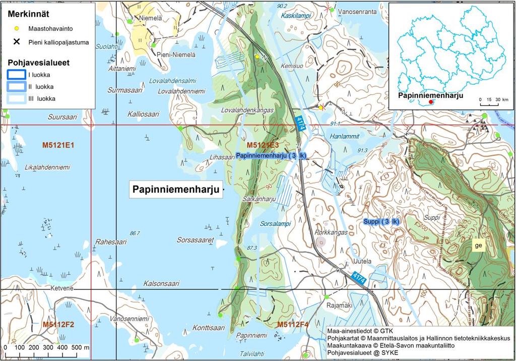 Etelä-Savon kiviaineshuollon turvaaminen 173 2.6.