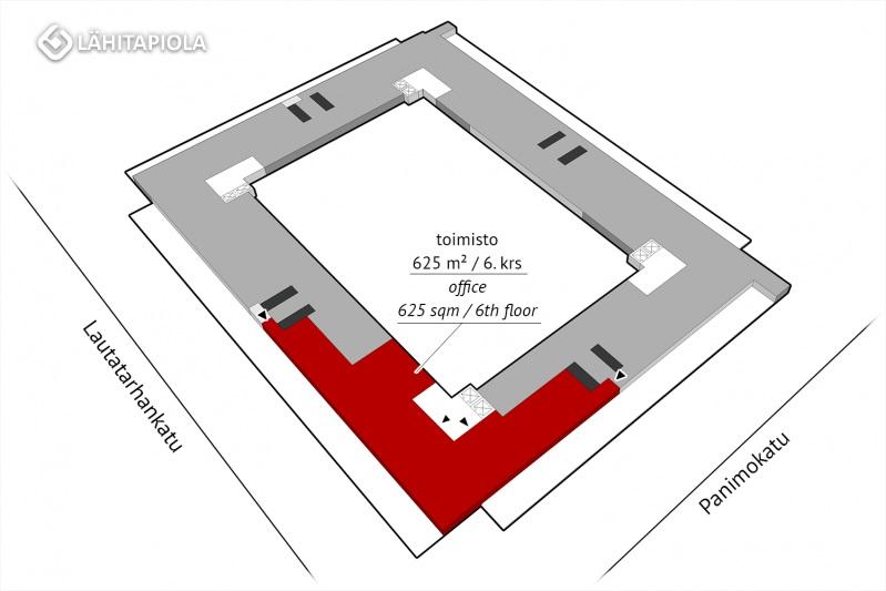 Toimisto 625 m² / 6. krs. Tutustu kiinteistön kotisivuihin: kalasatamantrooli.fi.