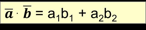 Pistetulon laskeminen komponenttimuodosta D -vektorien a = (a 1,a ) ja b = (b 1,b ) pistetulo laskettuna komponenteista