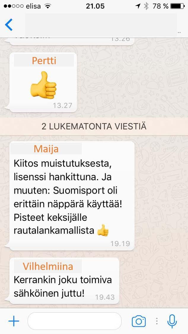 Suomisportin käyttäjäpalautetta #eihuano suomisport tiimi: oltiin Seinäjoella LaaSia myymässä, kun yksi asiakkaan työntekijä tuli rappusissa vastaan ja kysyi onko Suomisport meidän tekemä.