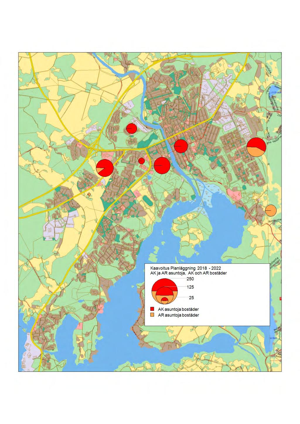 KERROSTALOJEN JA RIVITALOJEN JA MUIDEN YHTIÖMUOTOISTEN ASUNTOJEN KAAVOITUS 2018-2022 TONTINLUOVUTUSTA VARTEN Tonttivarannon laatu ja sijainti: monipuolistettava tonttivarantoa, vaihtoehtoja enemmän,
