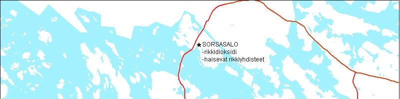 9 Vuonna 2004 ilmanlaadun mittauksia tehtiin Kuopiossa Kasarmipuistossa, Maaherrankadulla, Itkonniemellä ja Sorsasalossa.