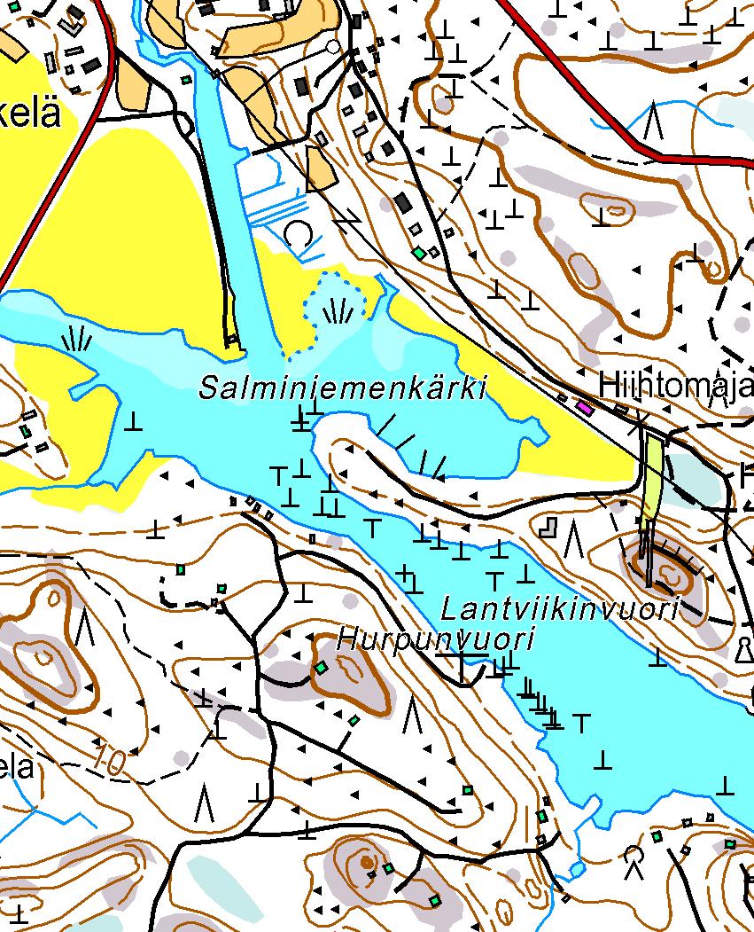 Kartta 4. Peruskarttaote 1:5000.