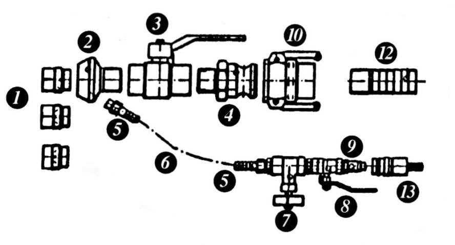 517120223 517120210 517120224 517120261 5140RA301014 5133126302 517120216 517120217 513528355520312 Letkuliittimet: 517120213 517120215 513528355530024 1 Suutin ø 18 mm Suutin ø 14