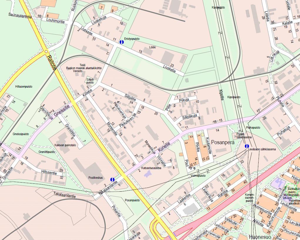 Kipsitie resurssiviisas infrastruktuuri hankkeen pilottirakennuskohde teollisuusalueen tonttikatu, pituus noin 0,5 km,