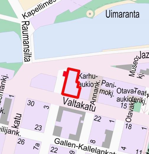 Konsernihallinto / Elinvoima Kaupunkisuunnittelu OSOITE Katariinankatu 2-4 28100 Pori ALOITE TAI HAKIJA MVR-Yhtymä Oy, VP 36/2017 SUUNNITTELUALUE Suunnittelualue on Osuuskunta Satamaidon