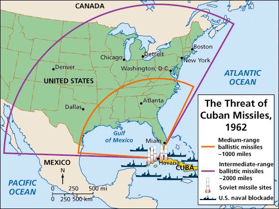 o USA:n miehitetyn avaruusaseman perustamiseen 70-luvulla NL vielä pystyi vastaamaan, muttei enää avaruussukkulaohjelmaan 15 6. KUUBAN OHJUSKRIISI 1962 (kylmän sodan pahin vaihe!