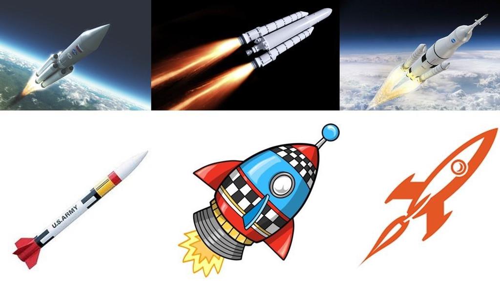 KUVA 40 Google-kuvahaun ensimmäisen sivun tuloksia sanalle rocket, 2017. Google Images: [https://www.google.